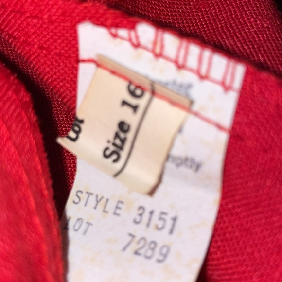 Vintage red wrap skirt size 16 - Picture 8 of 10